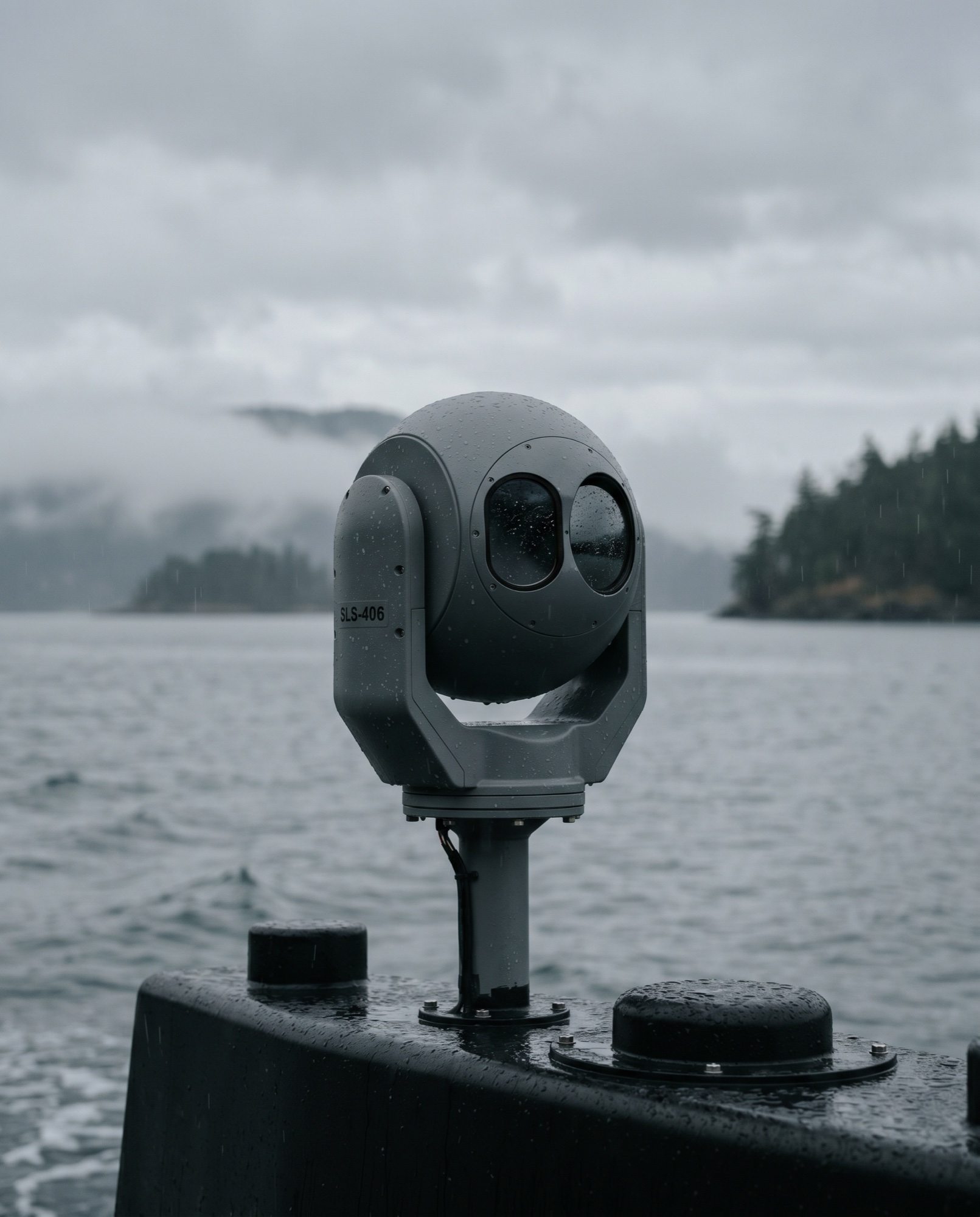 Aperture mast-mounted EO/IR sensor in overcast conditions